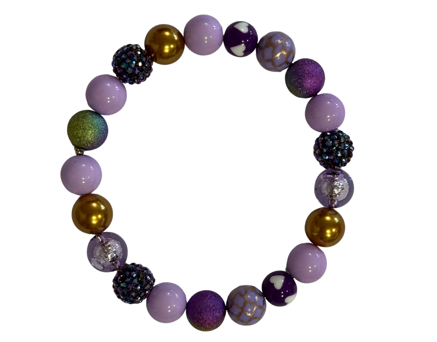 Purple Princess Beaded Collar