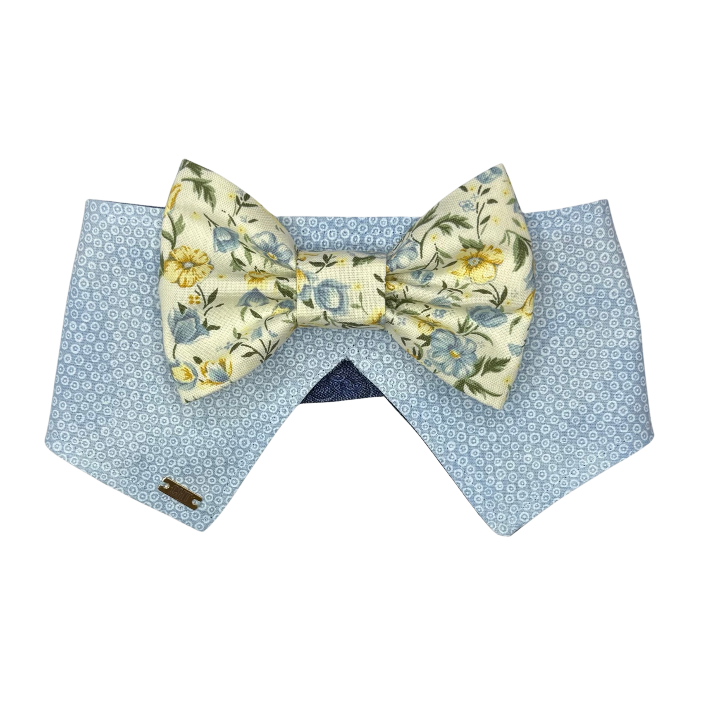 Bluebell Bow Collar & Bow Reversible Bandana