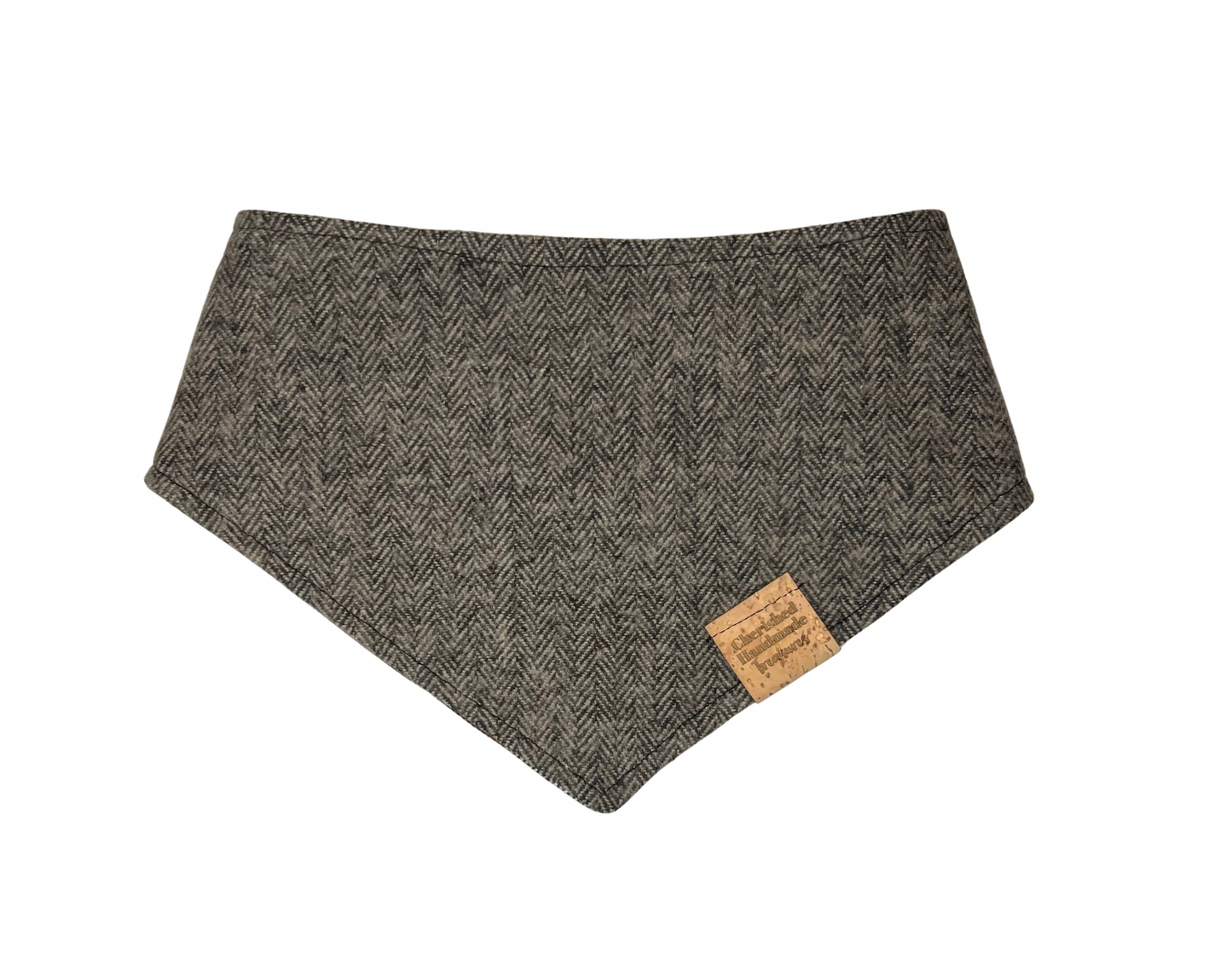 Caramel Tweed Reversible Bandana
