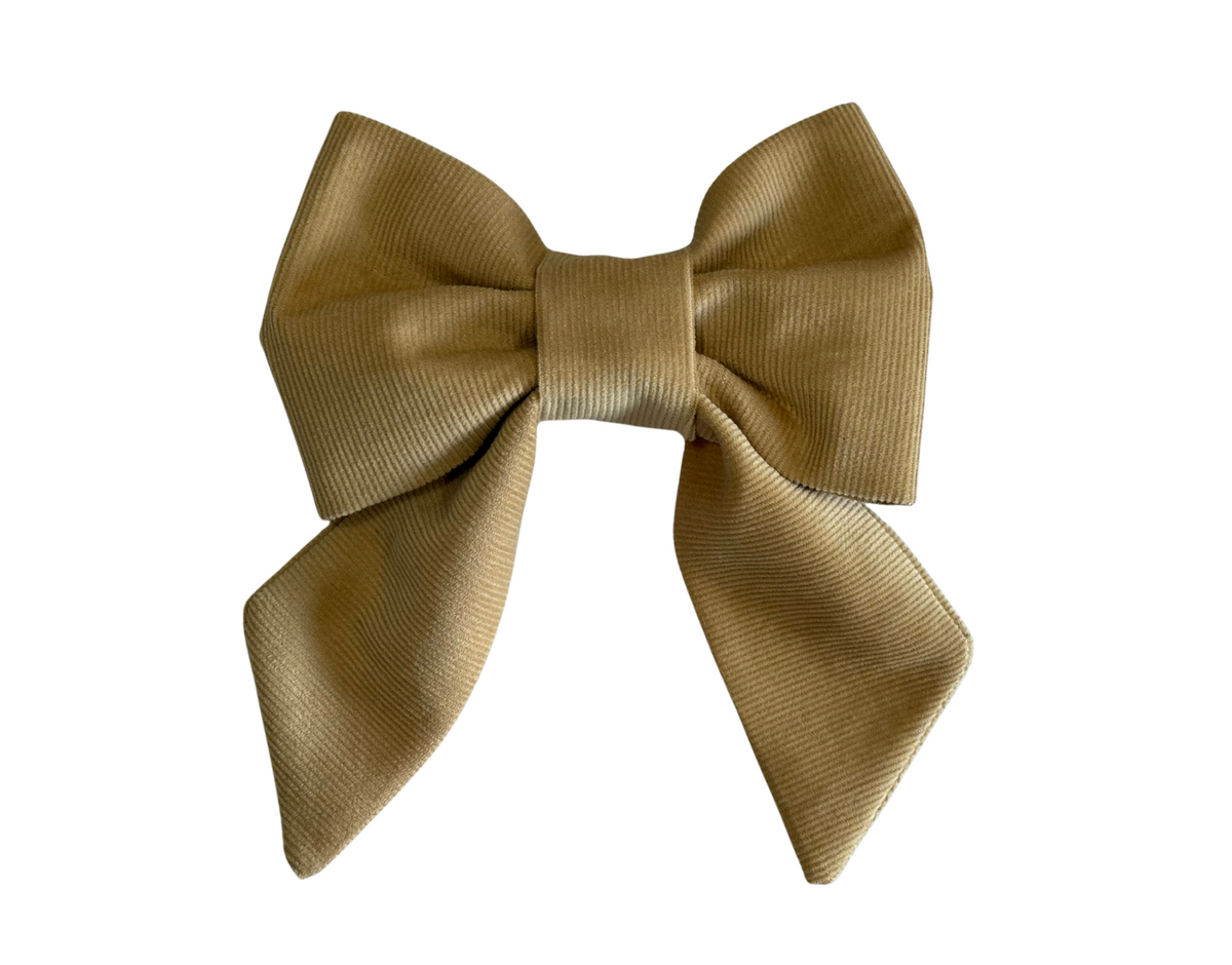 Latte Love Corduroy Sailor Bow