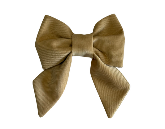 Latte Love Corduroy Sailor Bow