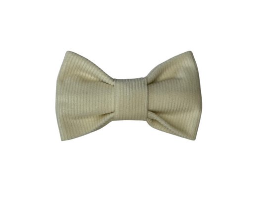 Cream and Cozy Bow