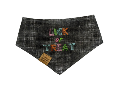Lick or Treat Reversible Bandana