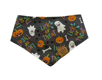 Lick or Treat Reversible Bandana