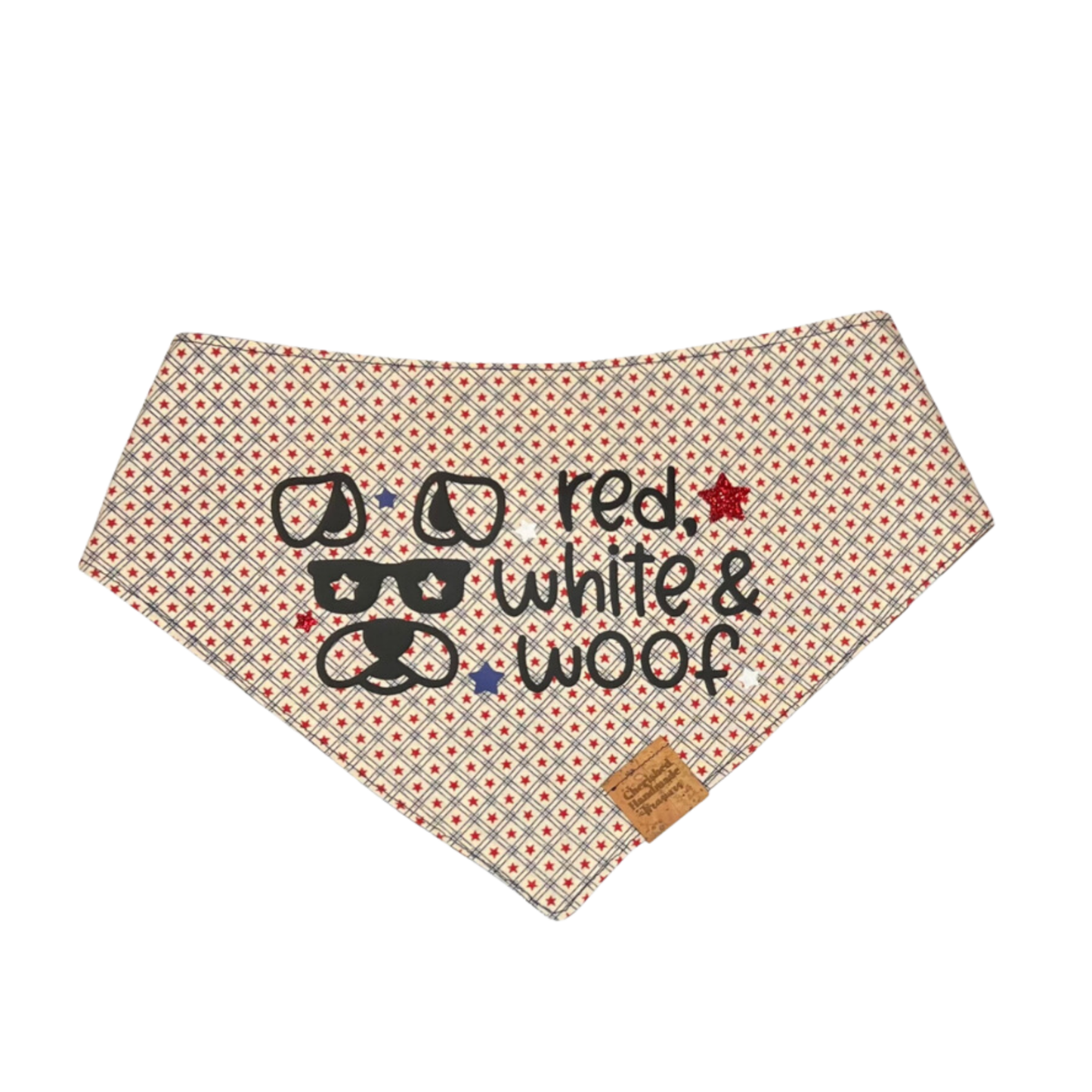 Red, White, & Woof Reversible Bandana