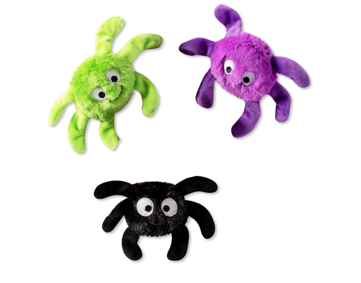 Spooky Spider Squad™ Plush Squeaky Toy — 3 Colors