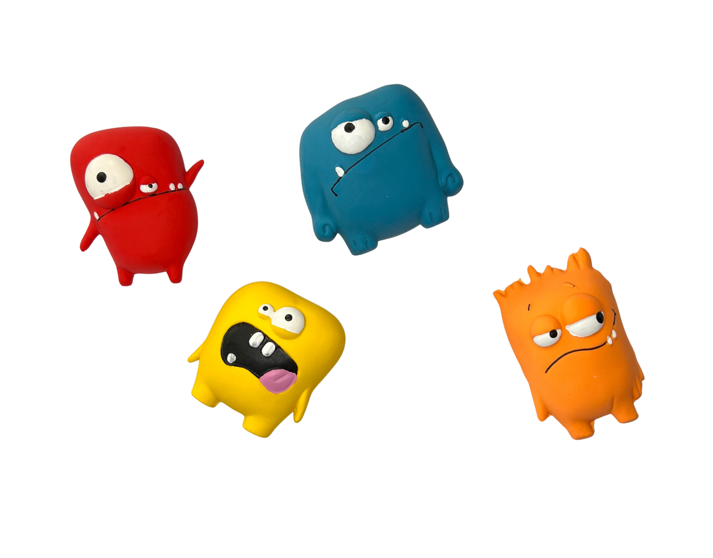 Mini Monster Mash Squeaky Toys — 4 Colors