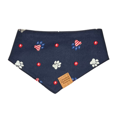 Red, White, & Sparkly Reversible Bandana