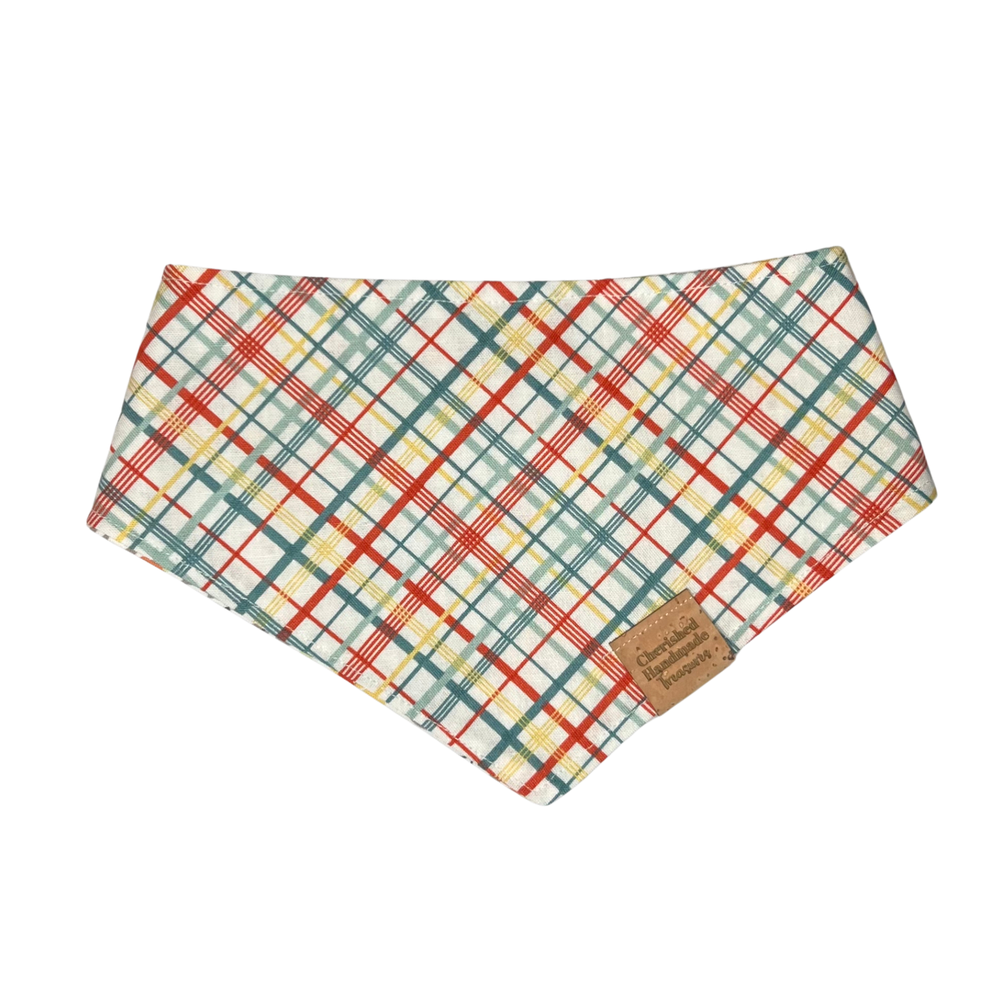 Garden Plaid Reversible Bandana