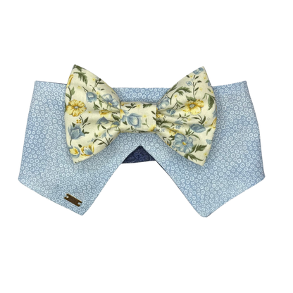 Bluebell Bow Collar & Bow Reversible Bandana