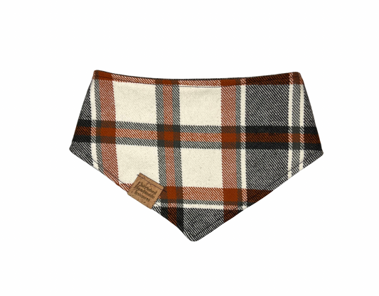 Caramel Tweed Reversible Bandana
