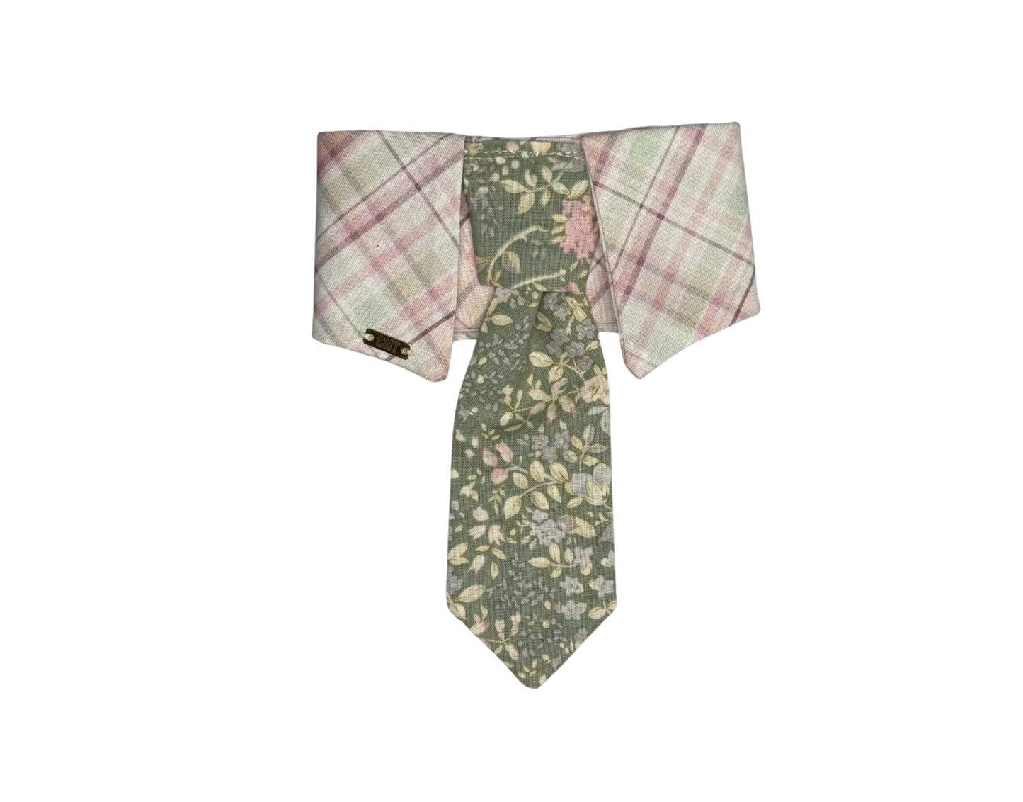 Petals & Plaid Gentleman Collar & Tie